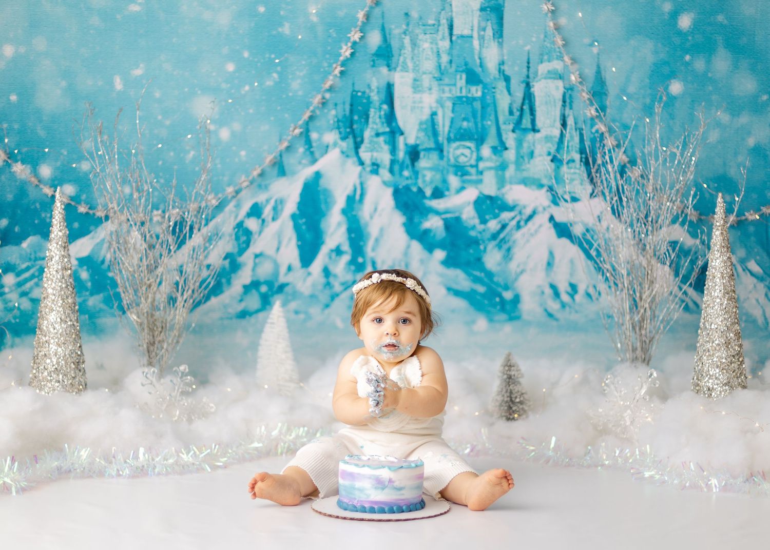 Binghamton, New York Cake Smash First Birthday Studio Photographer