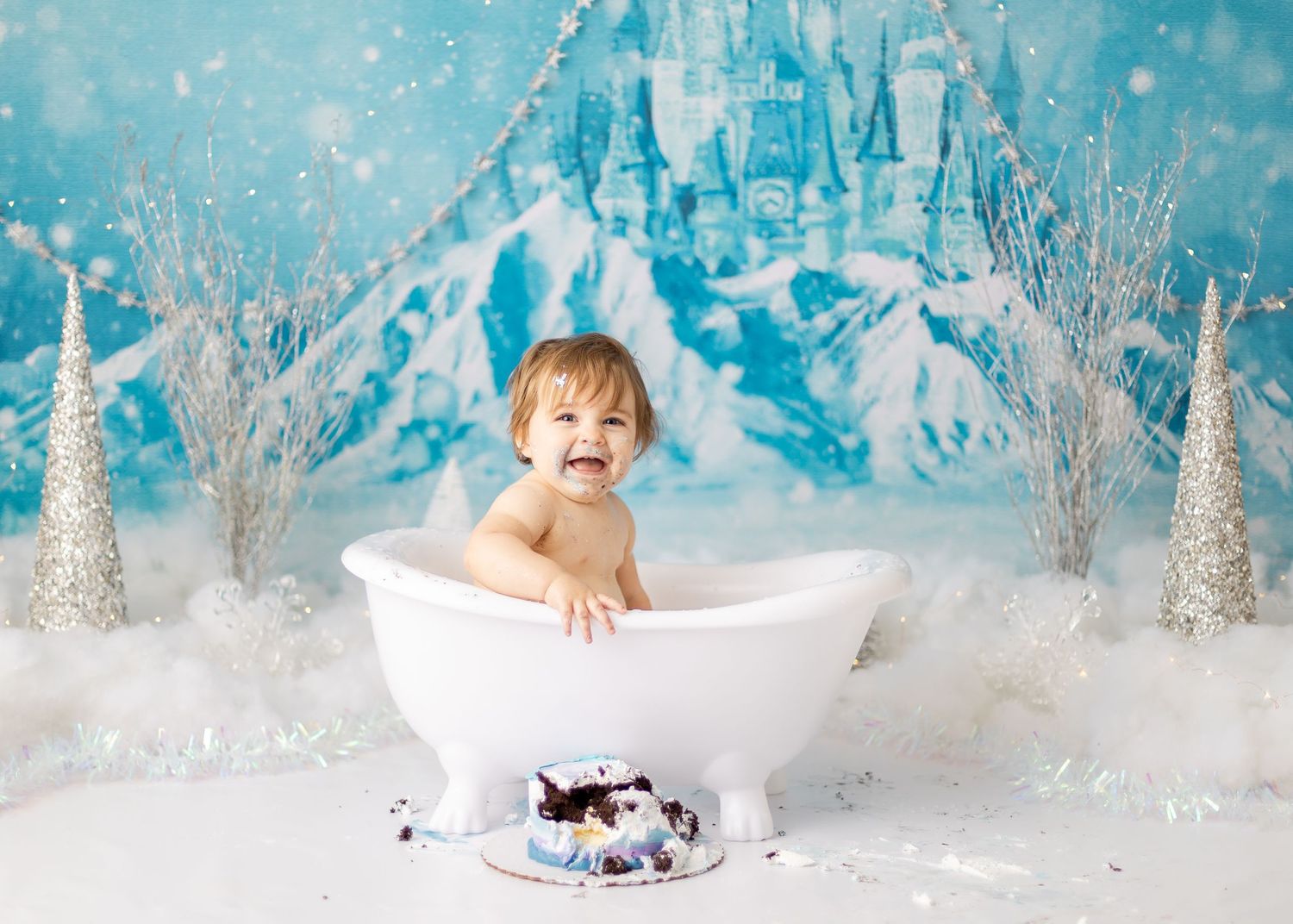 Binghamton, New York Cake Smash First Birthday Studio Photographer