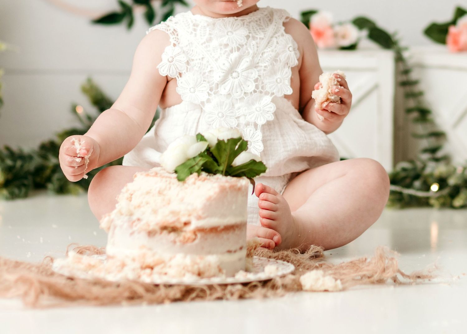 Binghamton, New York Cake Smash First Birthday Studio Photographer