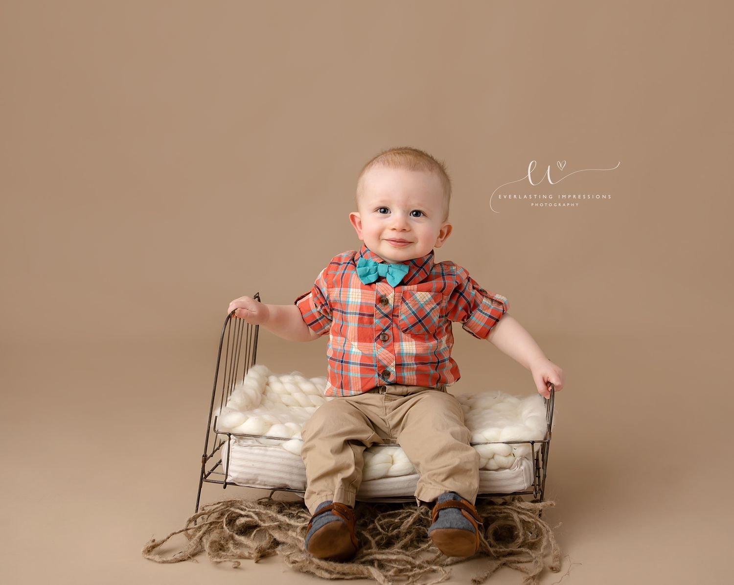 Binghamton New York Cake Smash First Birthday Studio Photographer