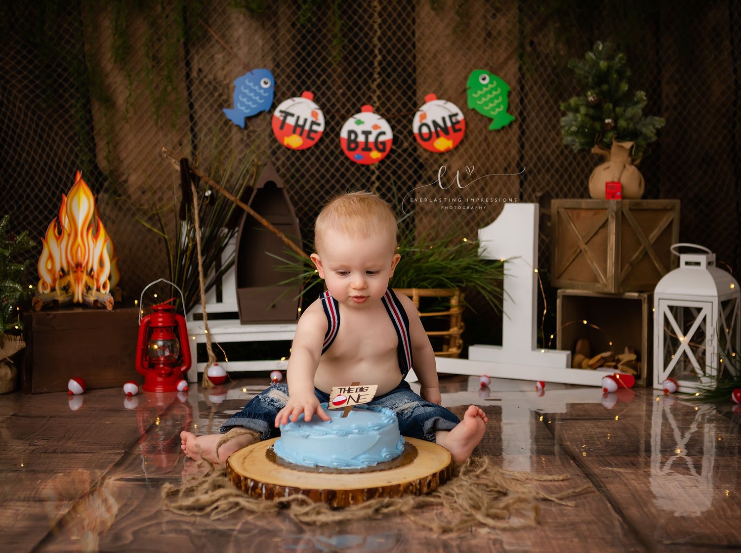 Binghamton, New York Cake Smash First Birthday Studio Photographer