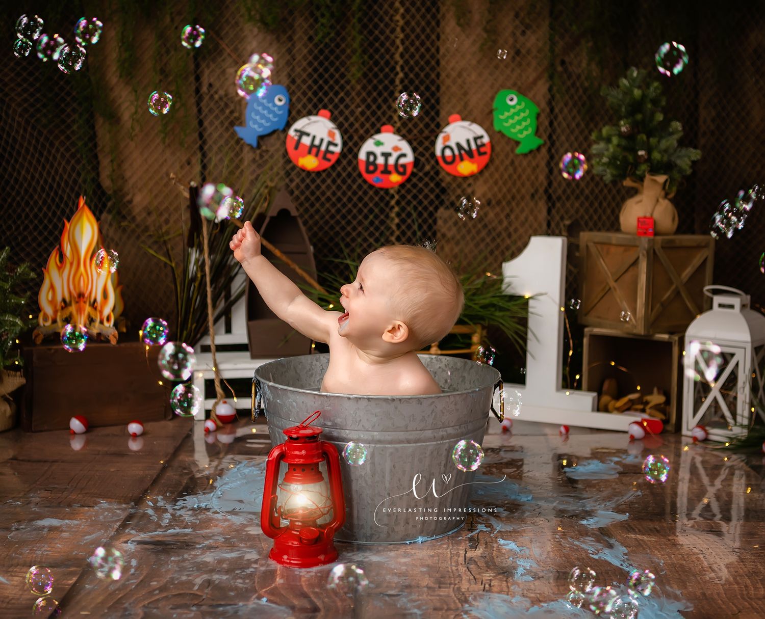 Binghamton, New York Cake Smash First Birthday Studio Photographer