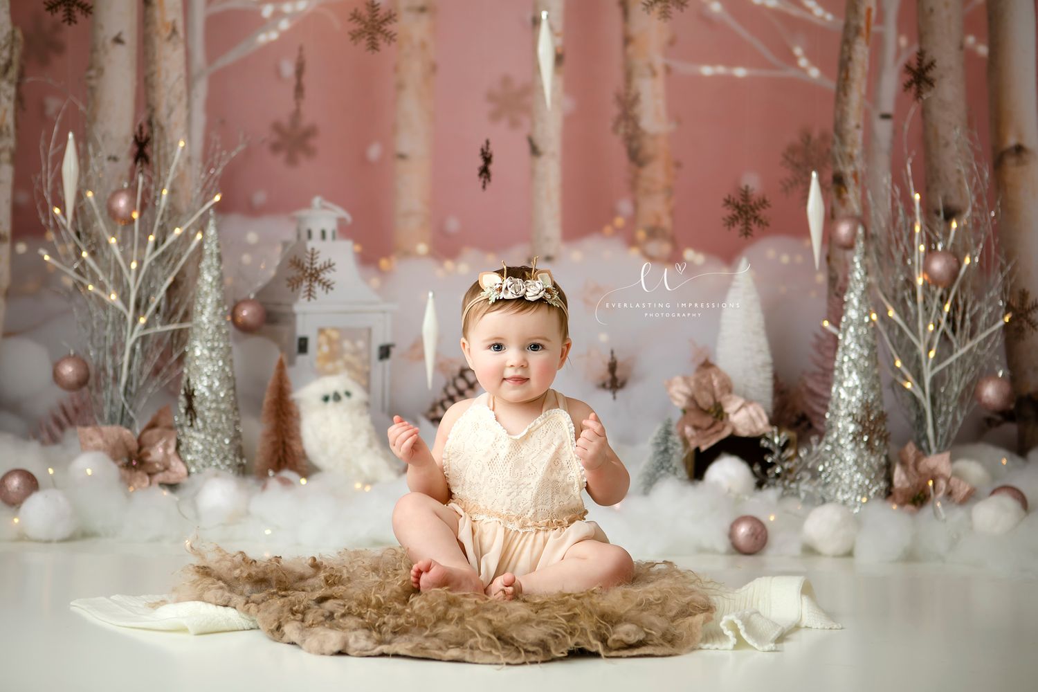 Binghamton, New York Cake Smash First Birthday Studio Photographer