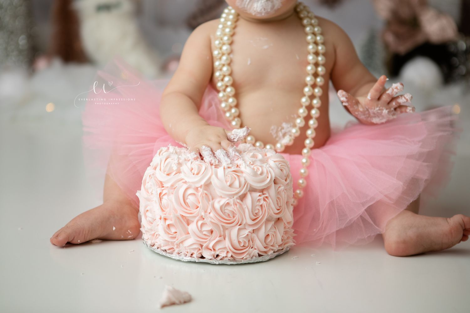 Binghamton, New York Cake Smash First Birthday Studio Photographer