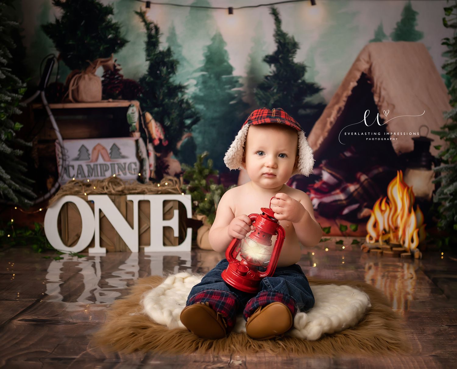 Binghamton, New York Cake Smash First Birthday Studio Photographer