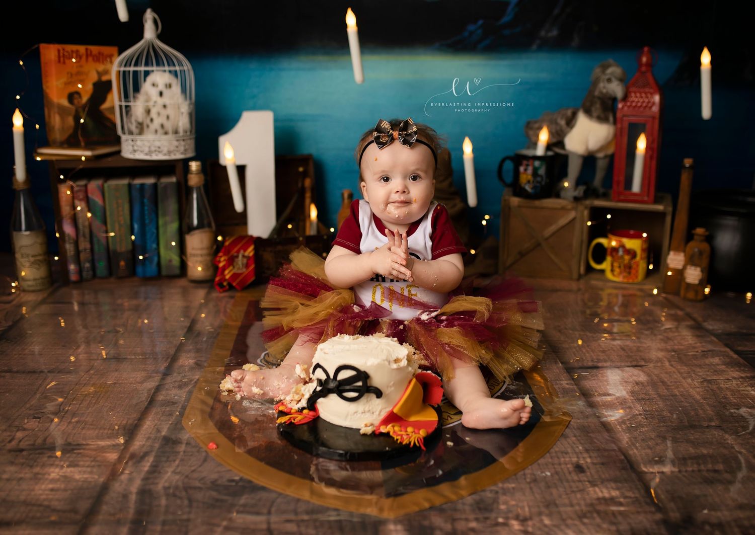 Binghamton, New York Cake Smash First Birthday Studio Photographer