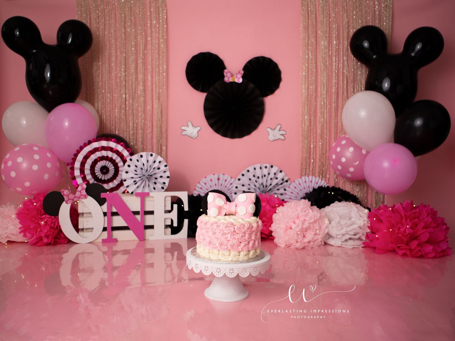 Binghamton, New York Cake Smash First Birthday Studio Photographer
