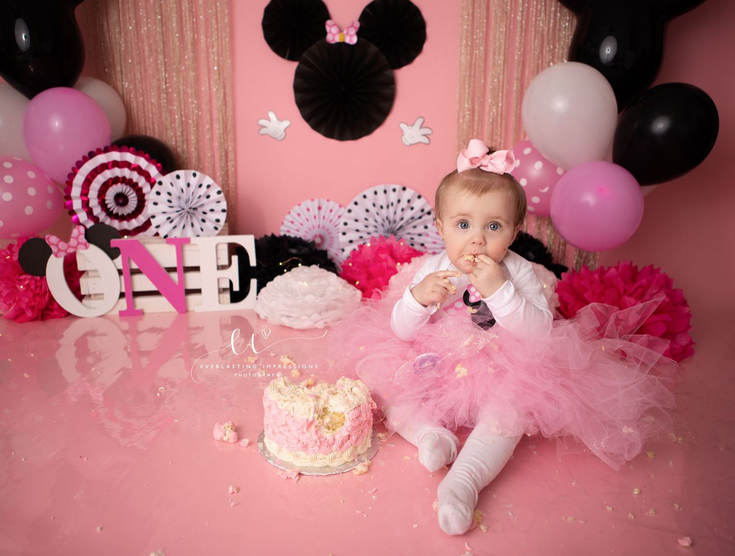 Binghamton, New York Cake Smash First Birthday Studio Photographer