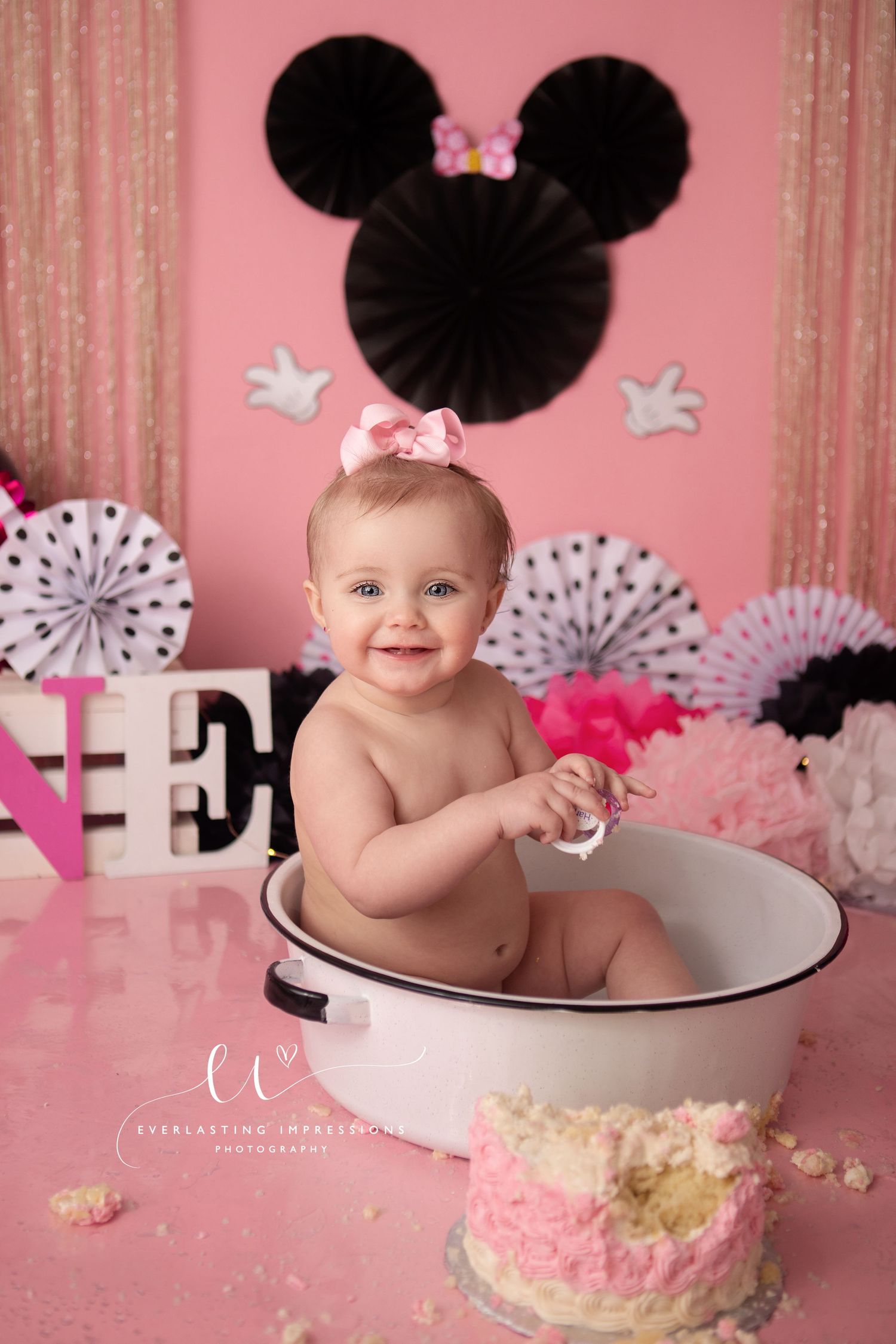 Binghamton, New York Cake Smash First Birthday Studio Photographer