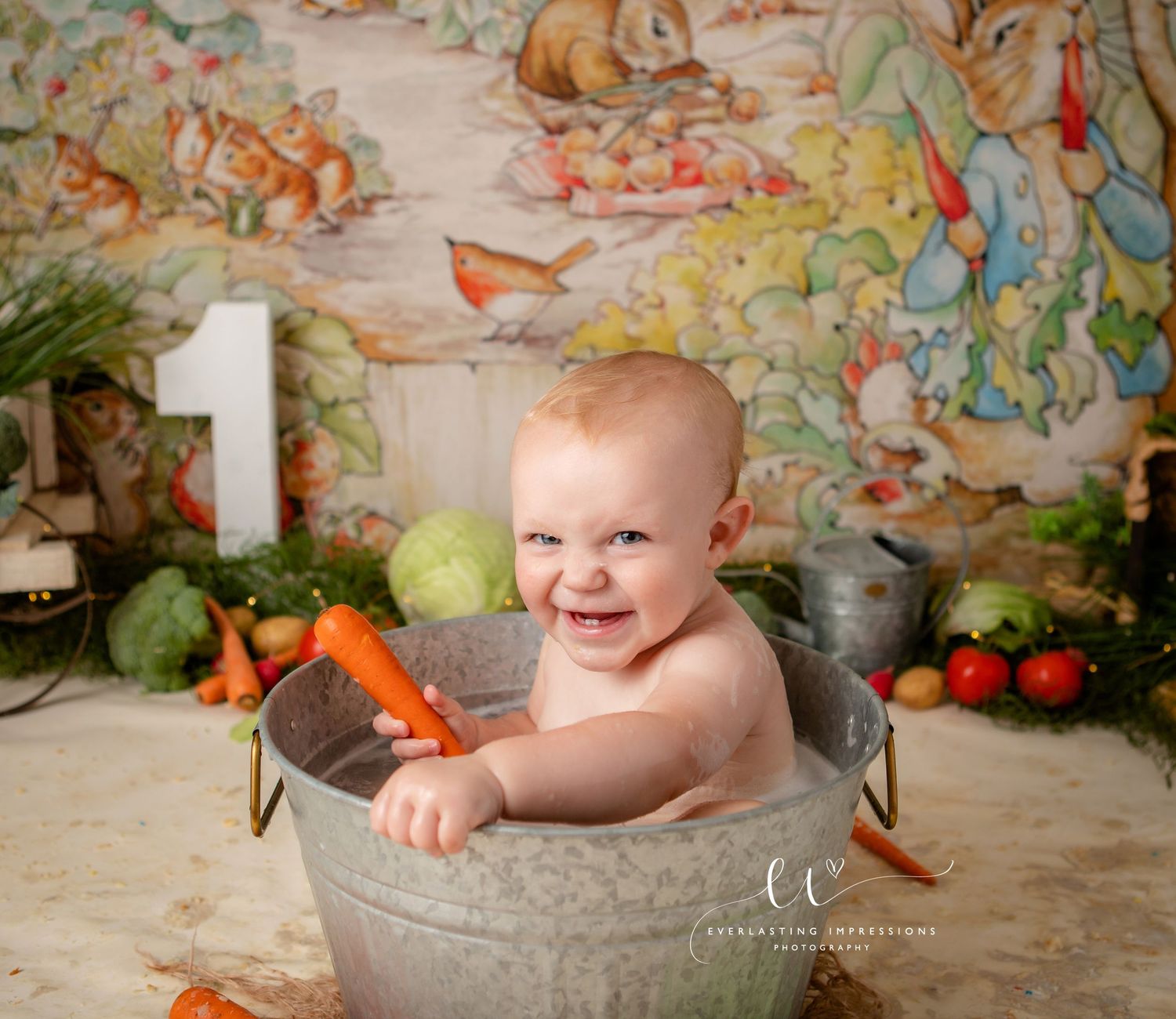Binghamton, New York Cake Smash First Birthday Studio Photographer