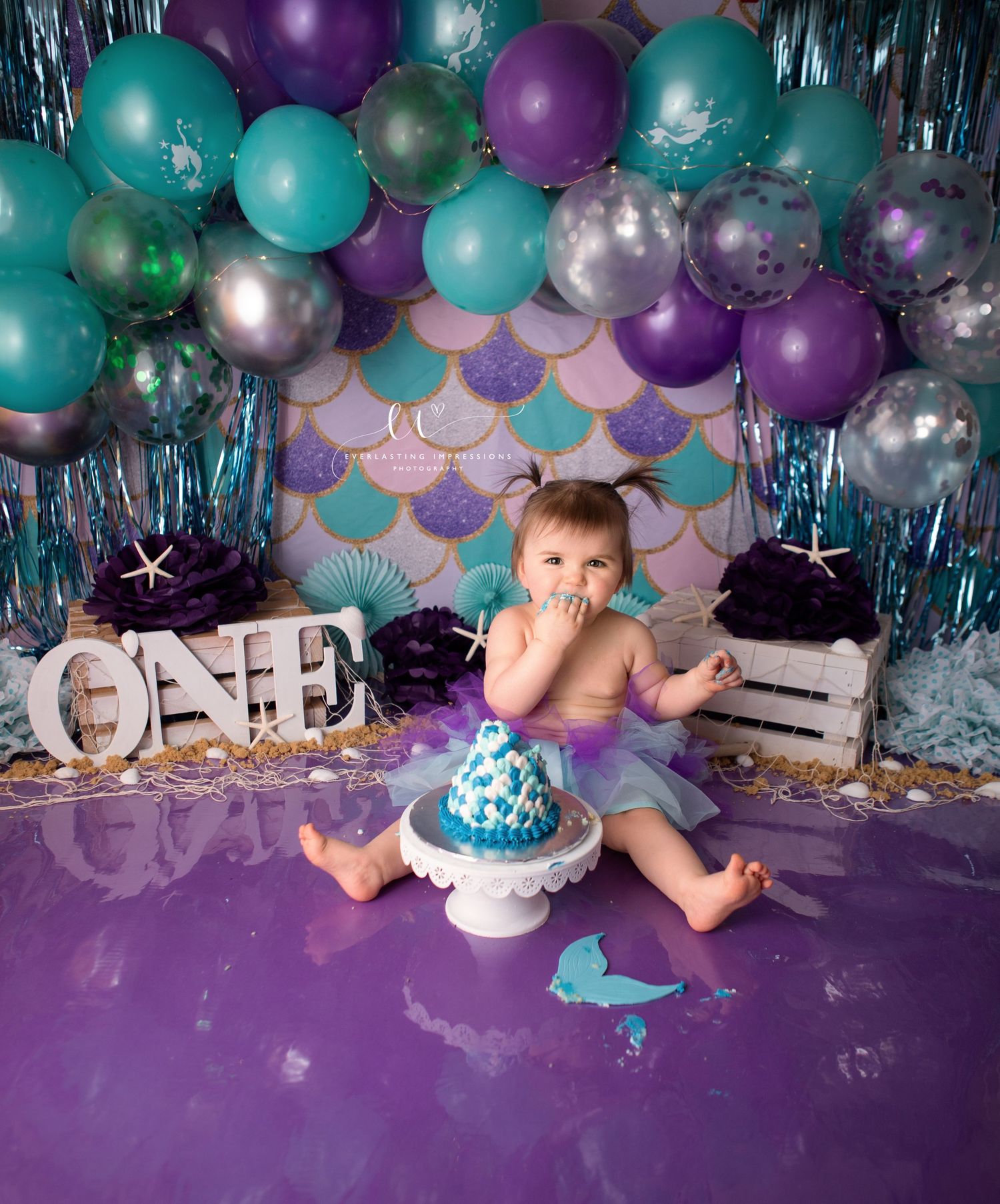 Binghamton, New York Cake Smash First Birthday Studio Photographer