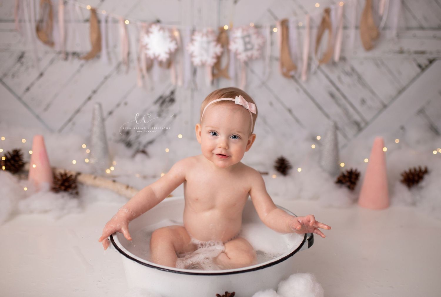 Binghamton, New York Cake Smash First Birthday Studio Photographer