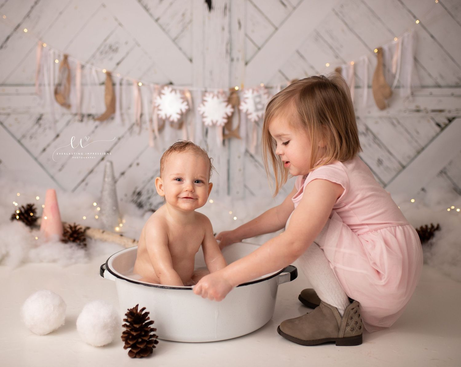 Binghamton, New York Cake Smash First Birthday Studio Photographer