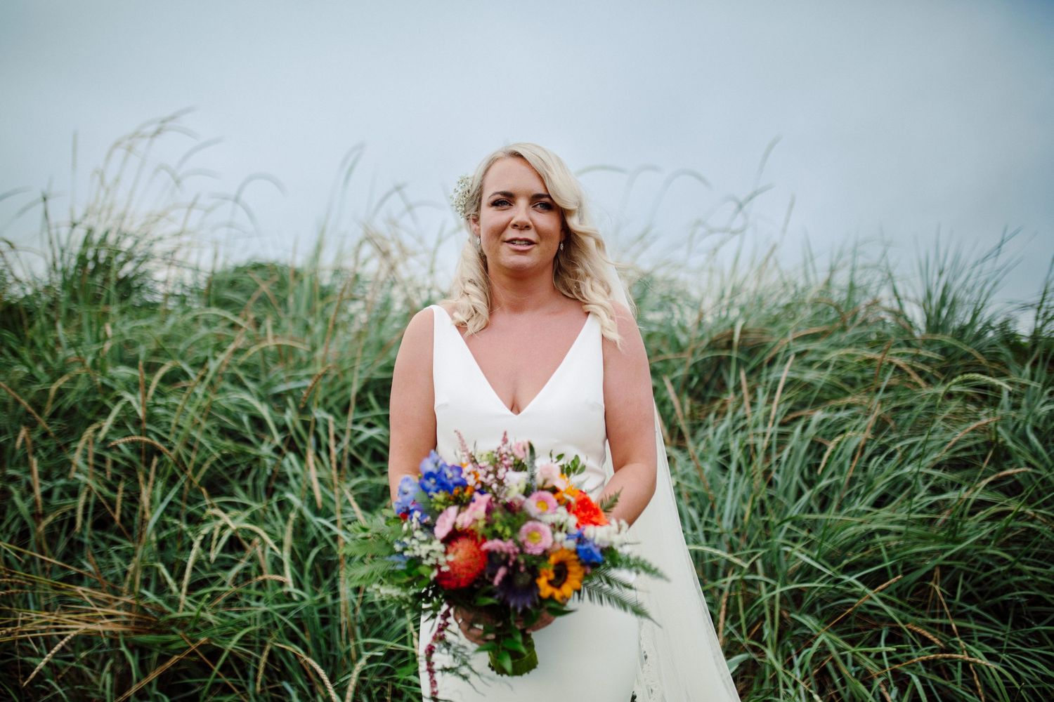 bridal portait at Dunmore House in West Cork