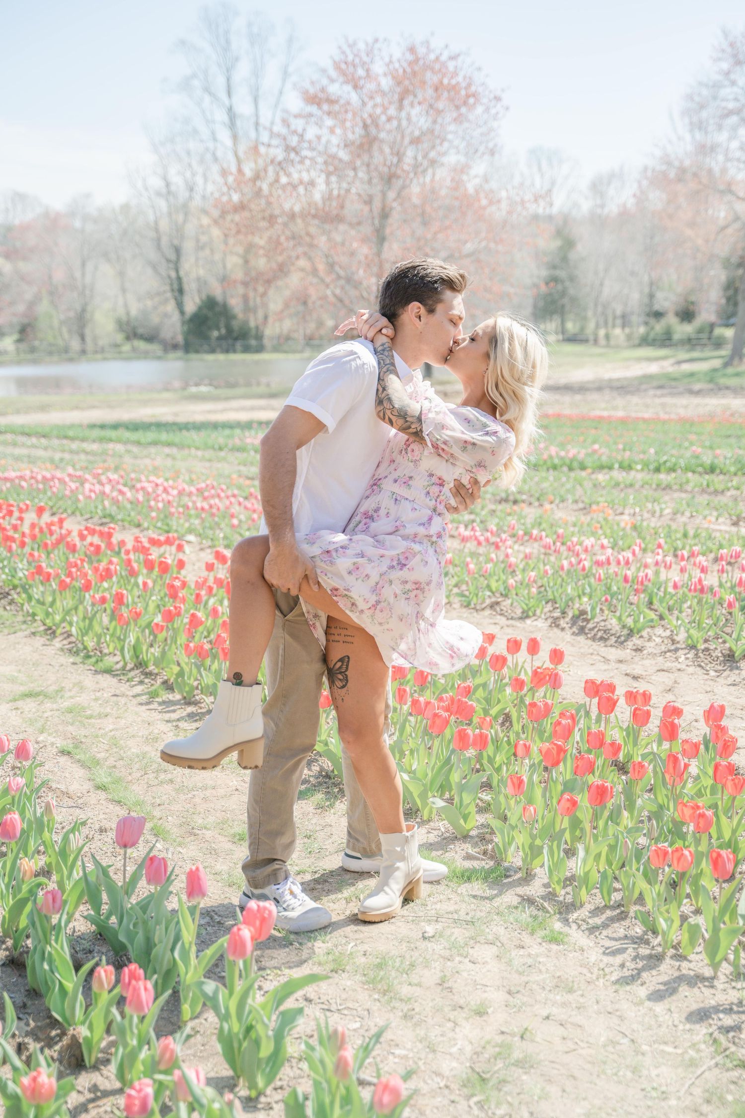 Dewberry Farm Photoshoot Tulip Mini Session Triad Greensboro, NC
