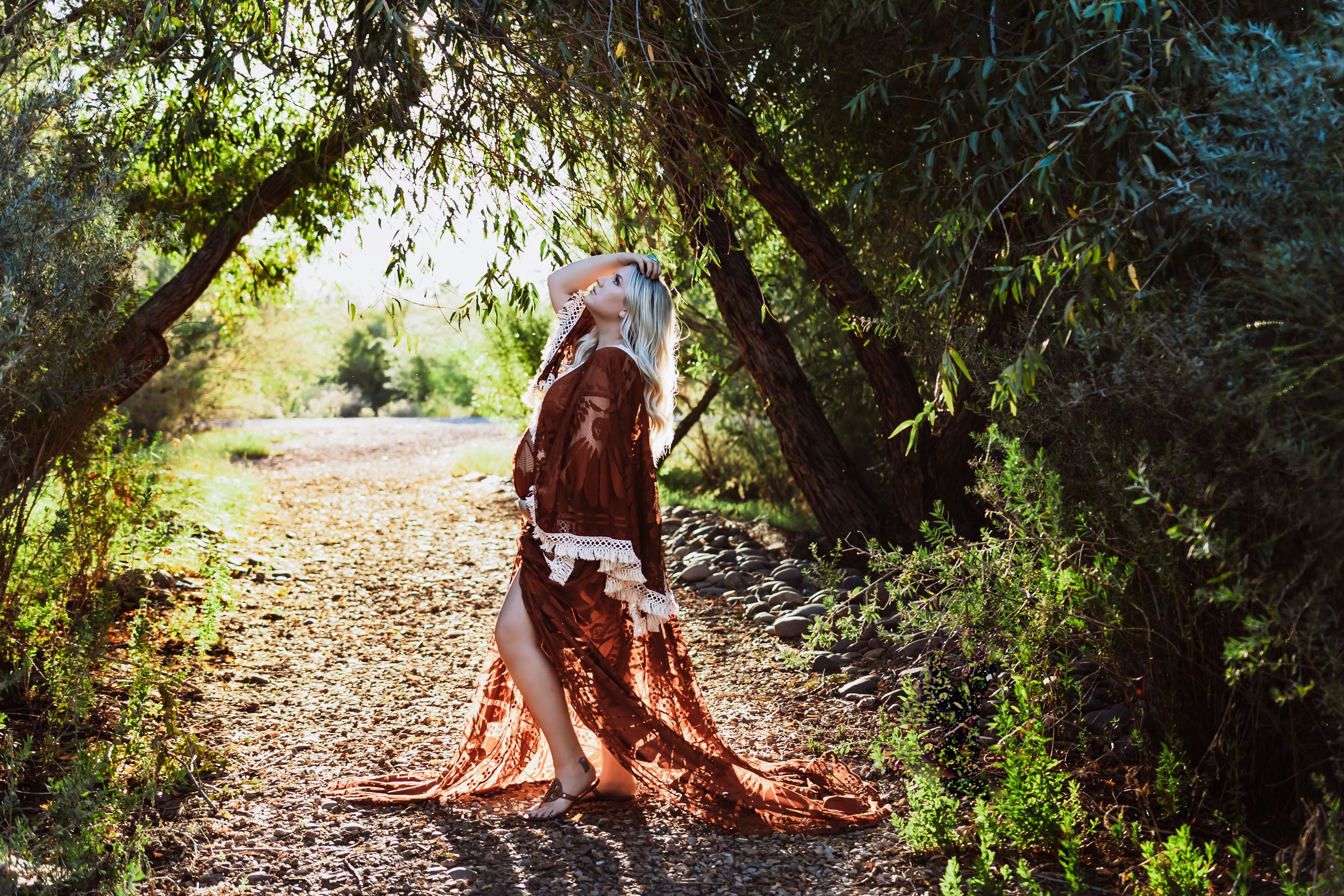 maternity photography AZ, desert maternity session	pregnancy portraits Arizona