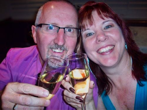 couple toasting Champaign