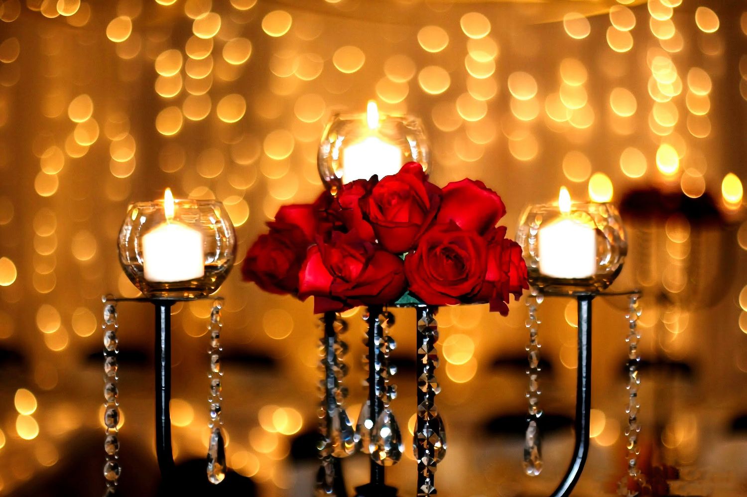 wedding table centre piece