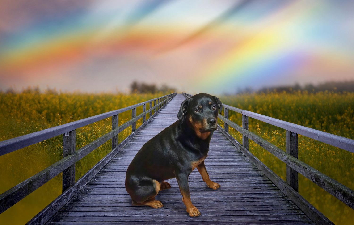 rainbow bridge dog