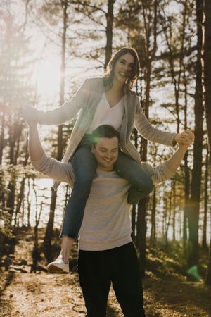 Sunset engagement session at Laurie Provincial Park, Grand Lake, Nova Scotia by Charlotte Buckle Photography