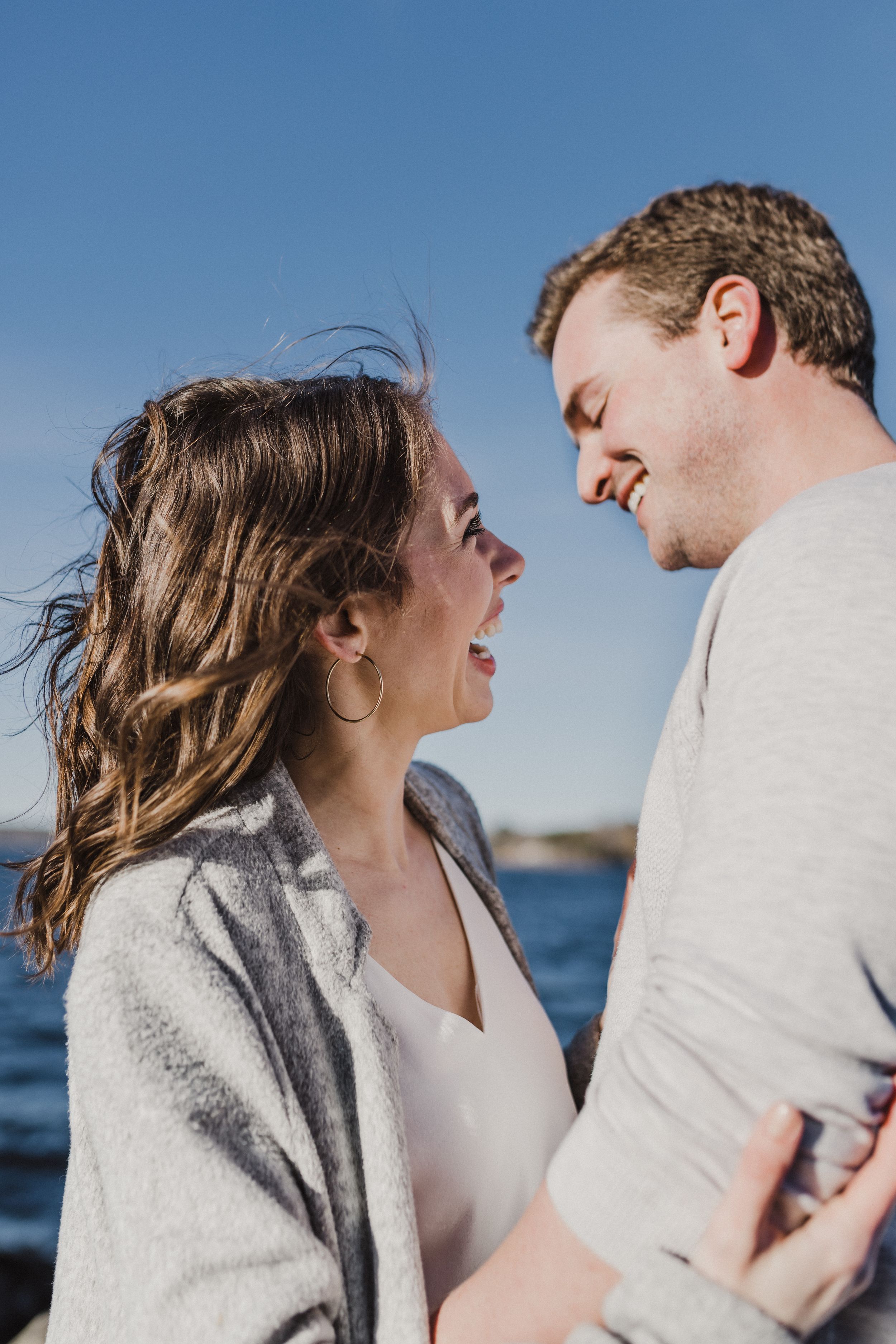 Sunset engagement session at Laurie Provincial Park, Grand Lake, Nova Scotia