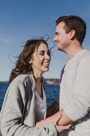 Sunset engagement session at Laurie Provincial Park, Grand Lake, Nova Scotia