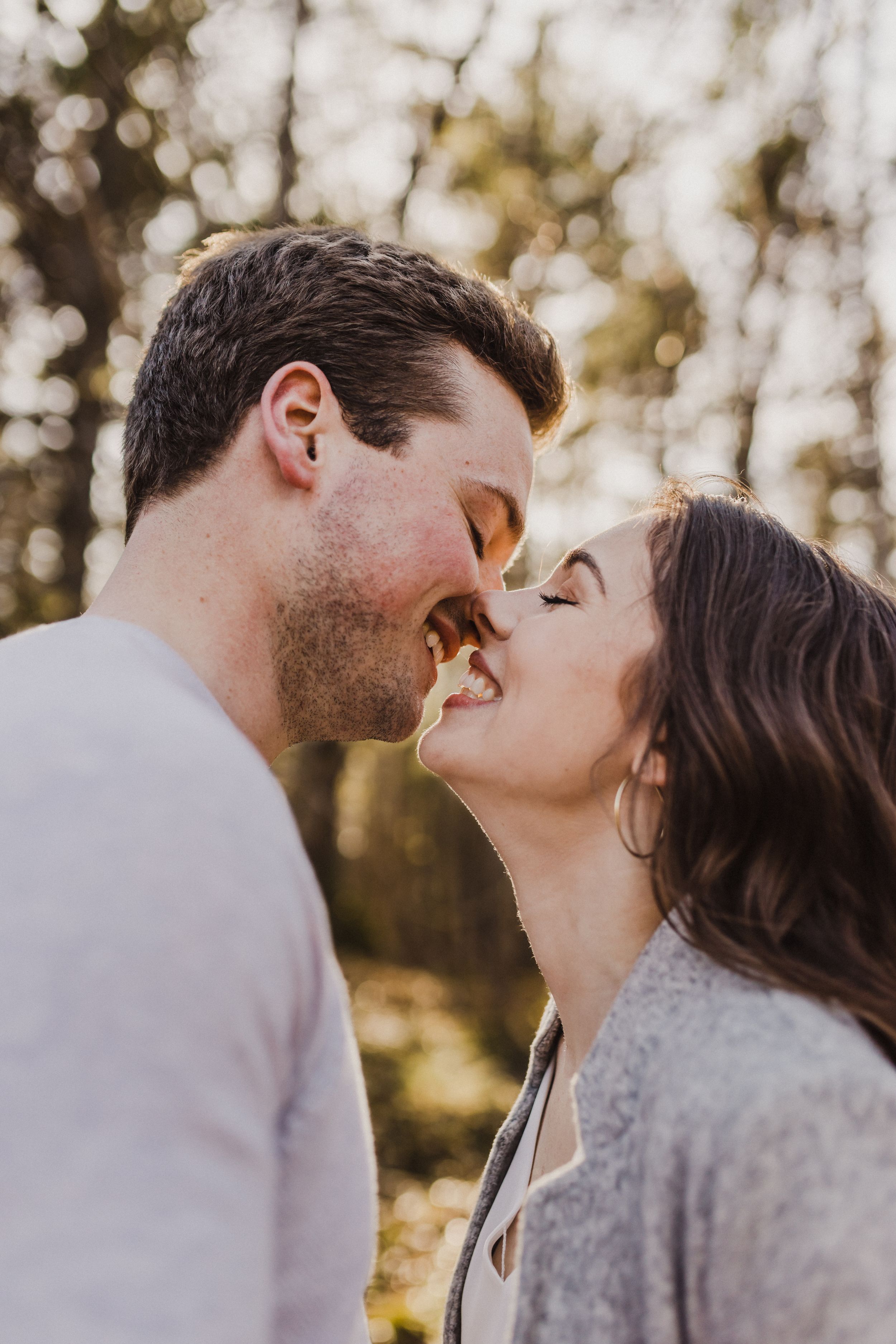 Sunset engagement session at Laurie Provincial Park, Grand Lake, Nova Scotia by Charlotte Buckle Photography