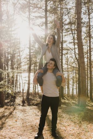 Sunset engagement session at Laurie Provincial Park, Grand Lake, Nova Scotia by Charlotte Buckle Photography