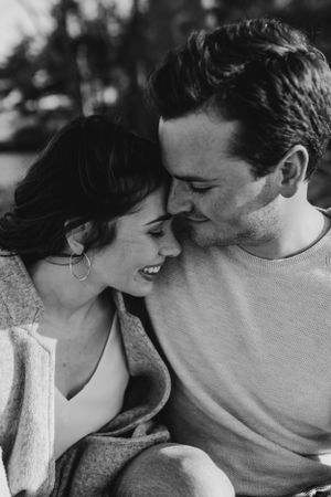 Sunset engagement session at Laurie Provincial Park, Grand Lake, Nova Scotia by Charlotte Buckle Photography