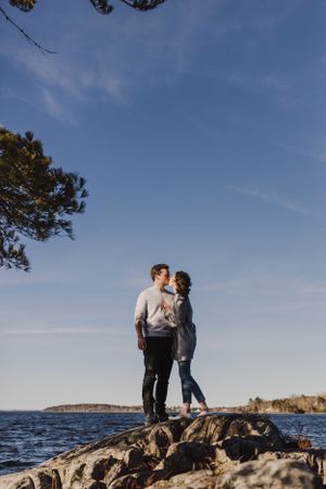 Sunset engagement session at Laurie Provincial Park, Grand Lake, Nova Scotia by Charlotte Buckle Photography