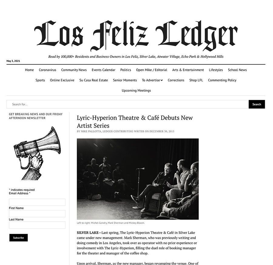 Michel Gondry Los Feliz Ledger