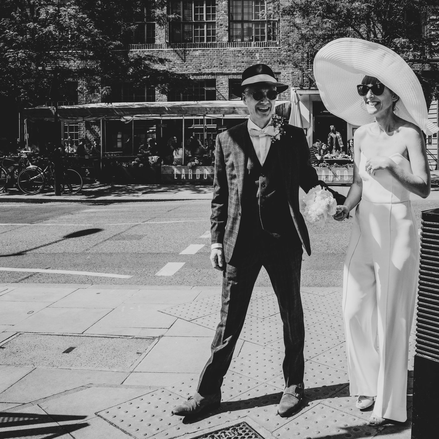 Documentary style Bride and groom, Hackney Town Hall