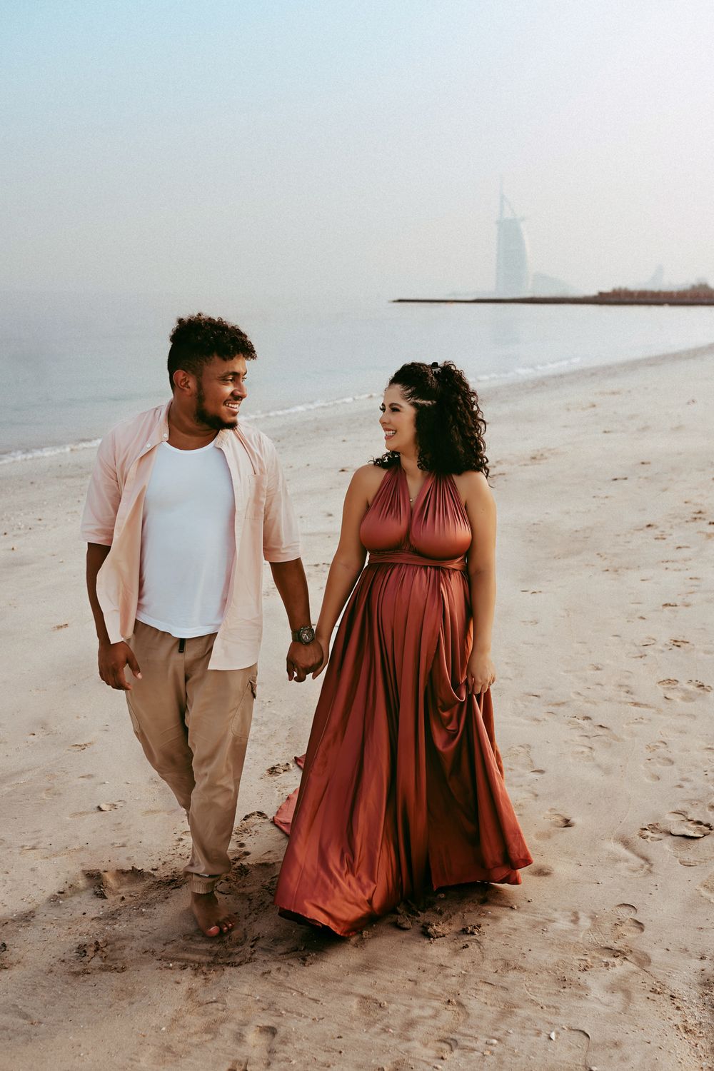 maternity dress client closet beach photos dubai