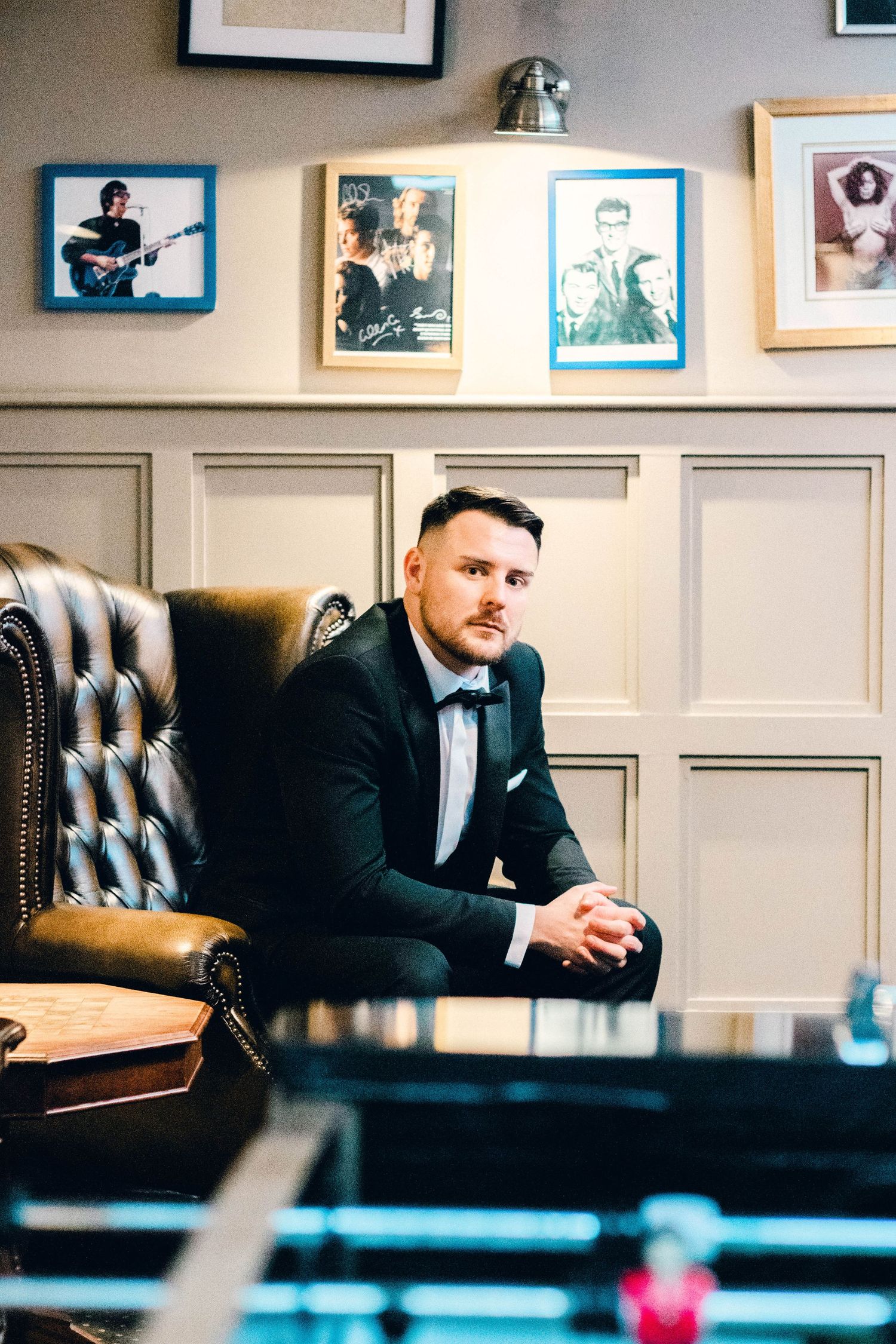 elegant and sophisticated groom portrait fine art wedding photographer