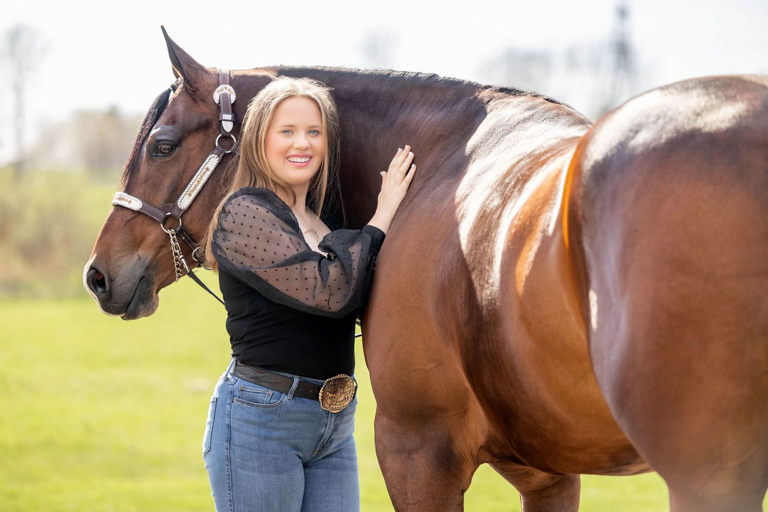Addyson and Ross horse and rider session