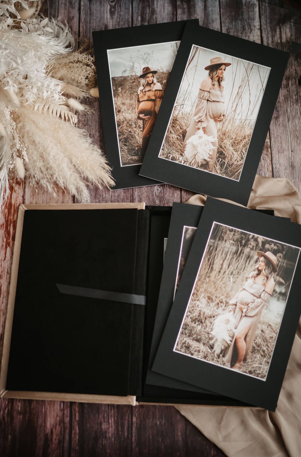 hochwertige fotobox foliobox passepartout box foto kartonkern hartschaum edel kunstdruck fineart linz