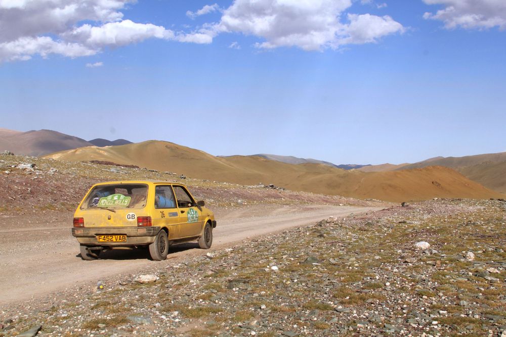 Car in the mountains
