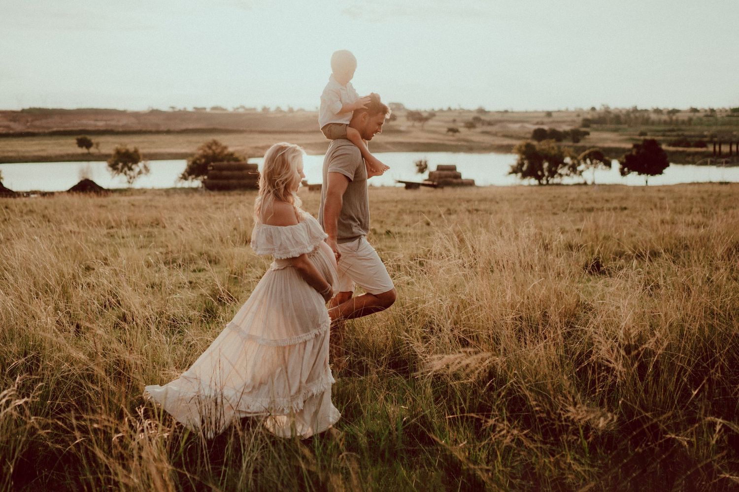 Outdoor family photoshoot in Johannesburg at golden hour