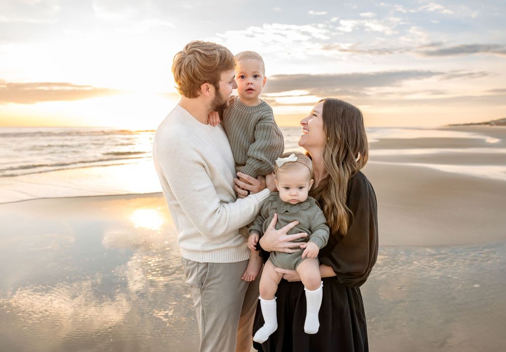 Family photography session on St. Augustine Beach