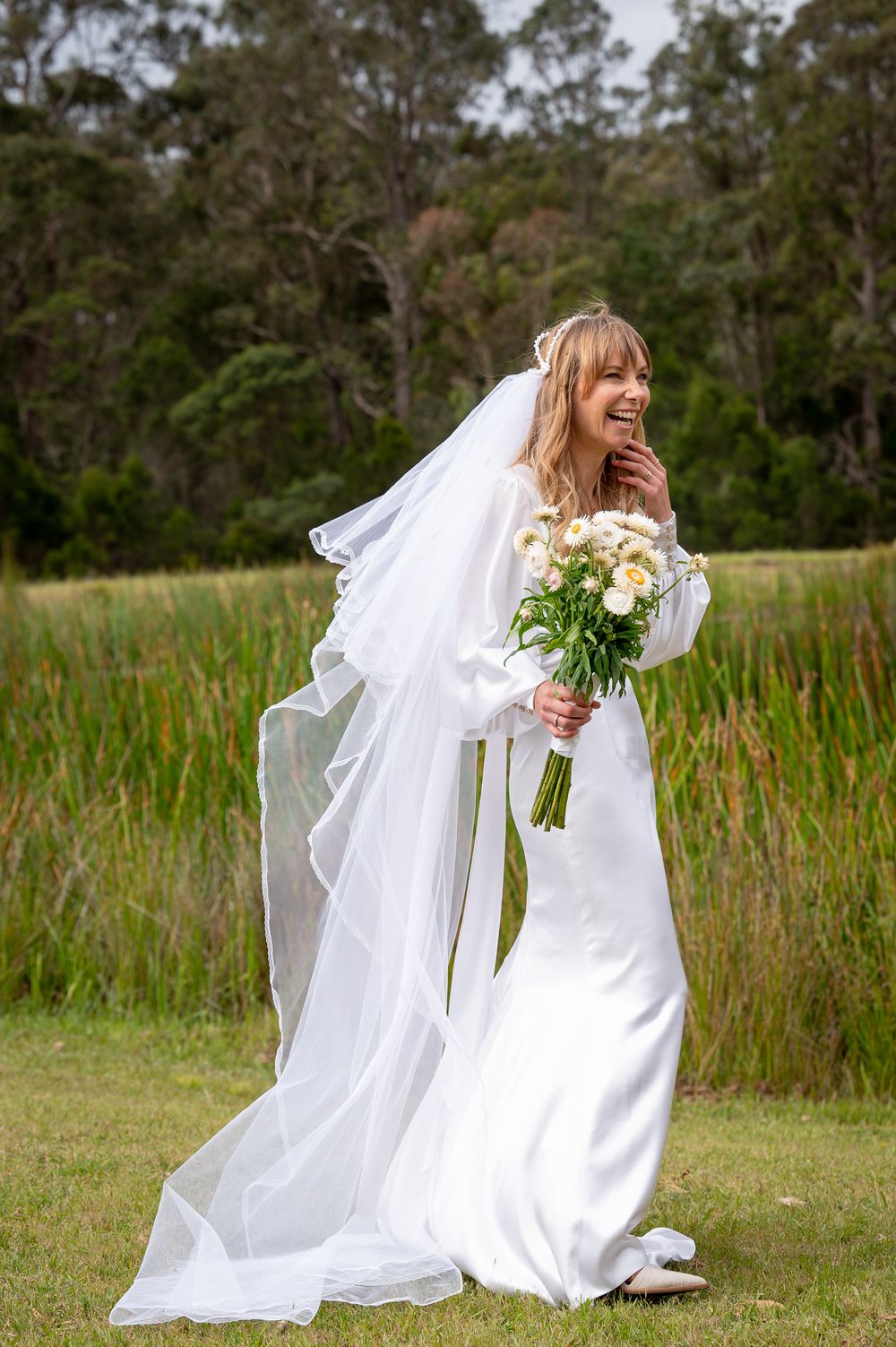 Bride passing by