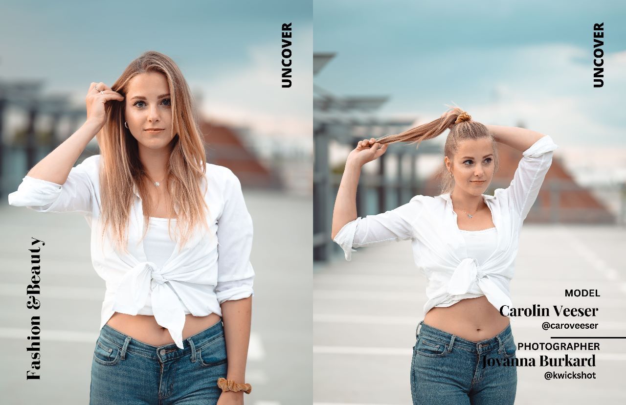 Portraitshooting Model Carolin Veeser Uncover Magazine Fashion & Beauty Bad Saulgau Jovanna Burkard KWICKSHOT