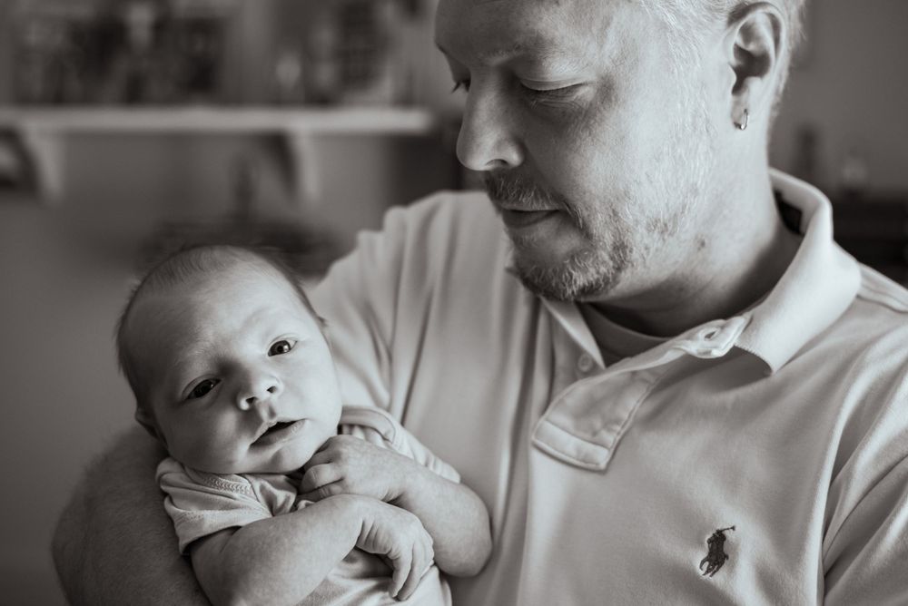 Newborn portrait photography session