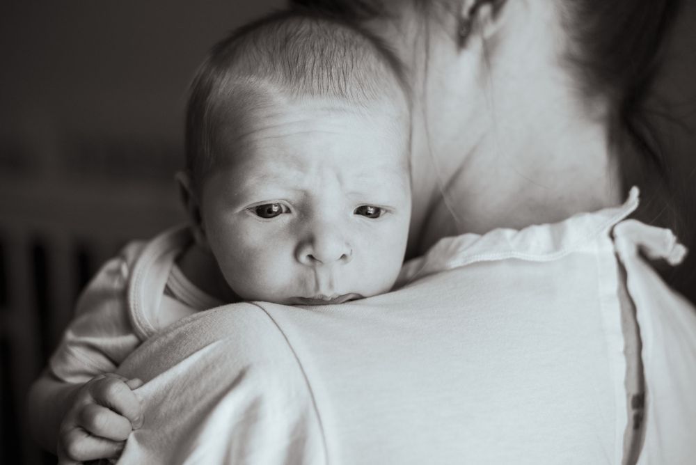 Newborn portrait photography session