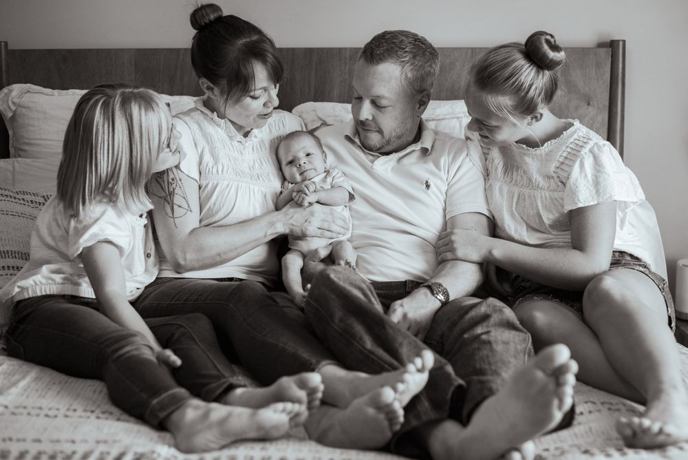 Newborn portrait photography session