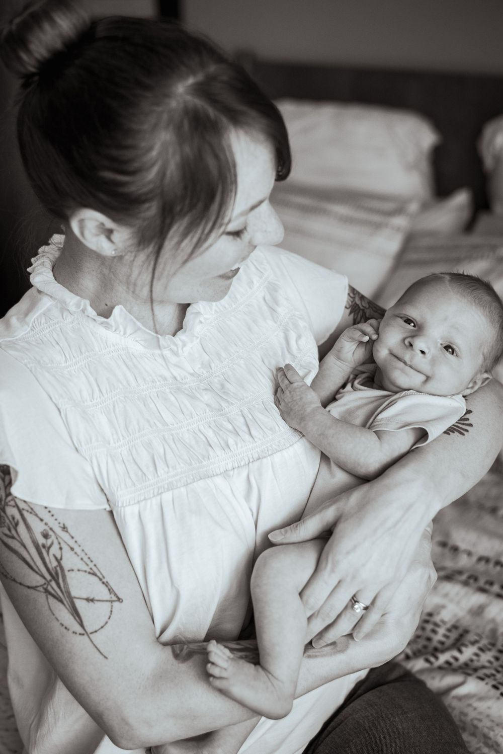 Newborn portrait photography session