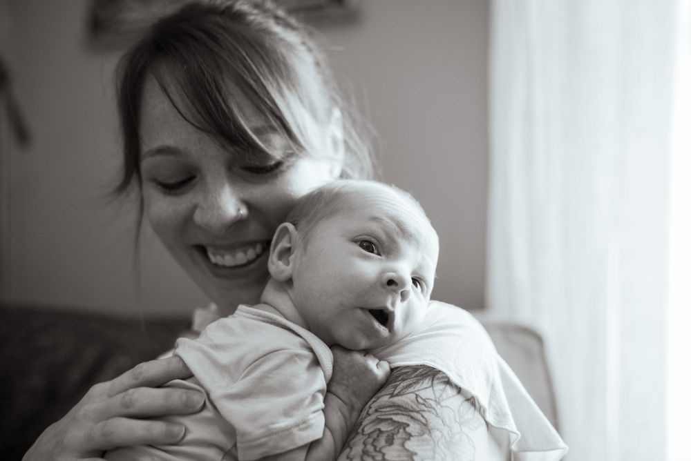 Newborn portrait photography session