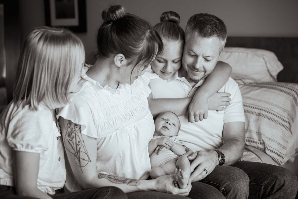 Newborn portrait photography session