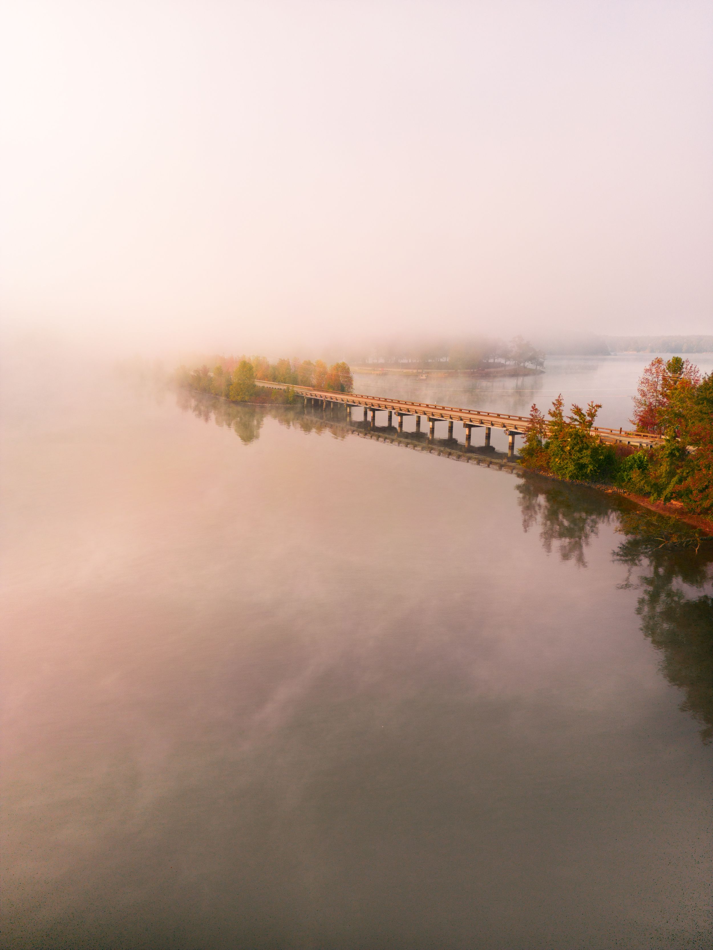 Lake Bowen, Inman, South Carolina Drone Photograph