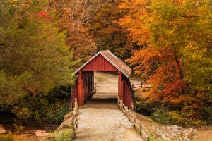 Campbell's covered Bridge in Landrum, South Carolina