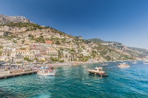 Amalfi Coast, Italy with Boats